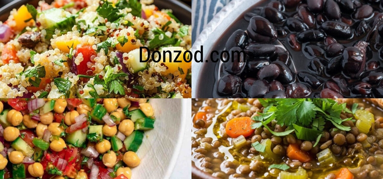 High protein vegetarian meal