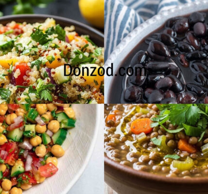 High protein vegetarian meal