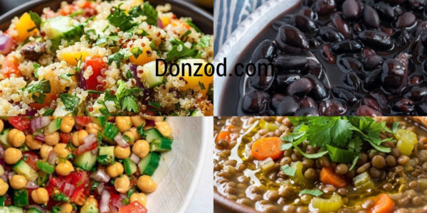 High protein vegetarian meal